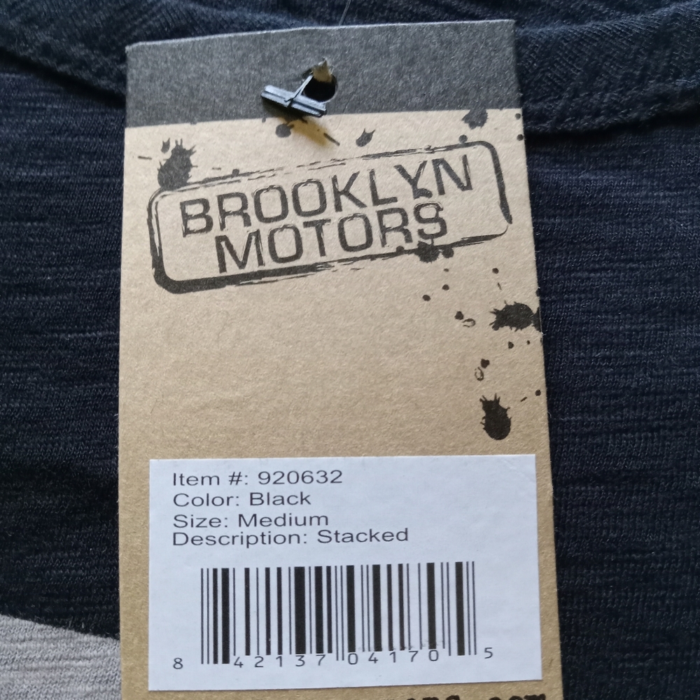 NEW Brooklyn Motors Motorcycle Bike Cycle Short Sleeve T Shirt Med Black - Picture 5 of 8